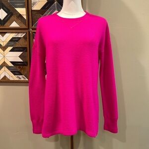 Polo Ralph Lauren Cashmere Hot Pink Sweater Oversized XS